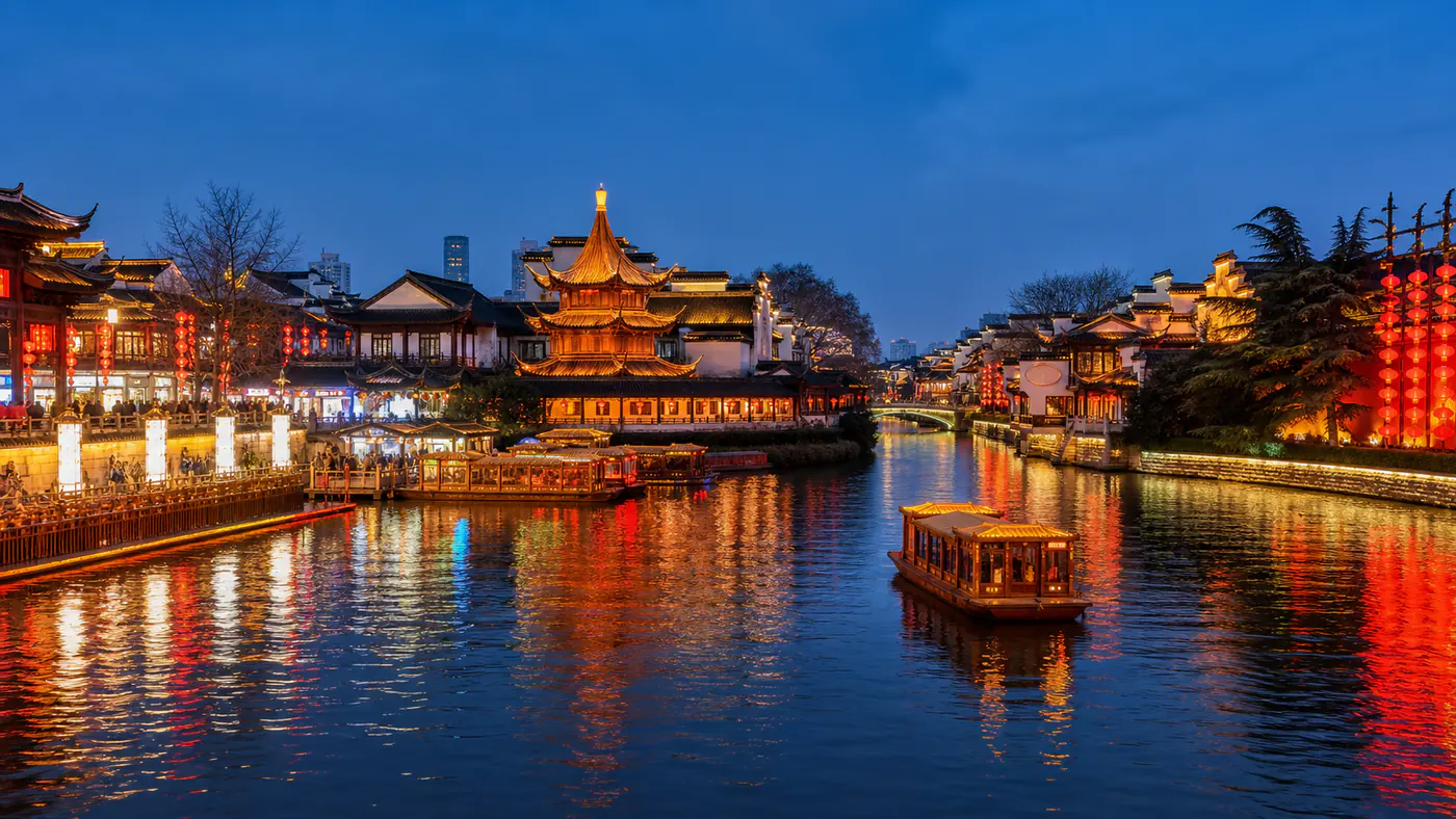 南京秦淮河夜游