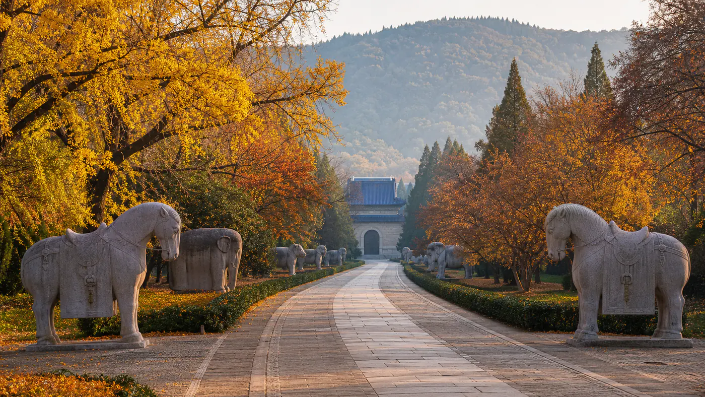 南京明孝陵石象路